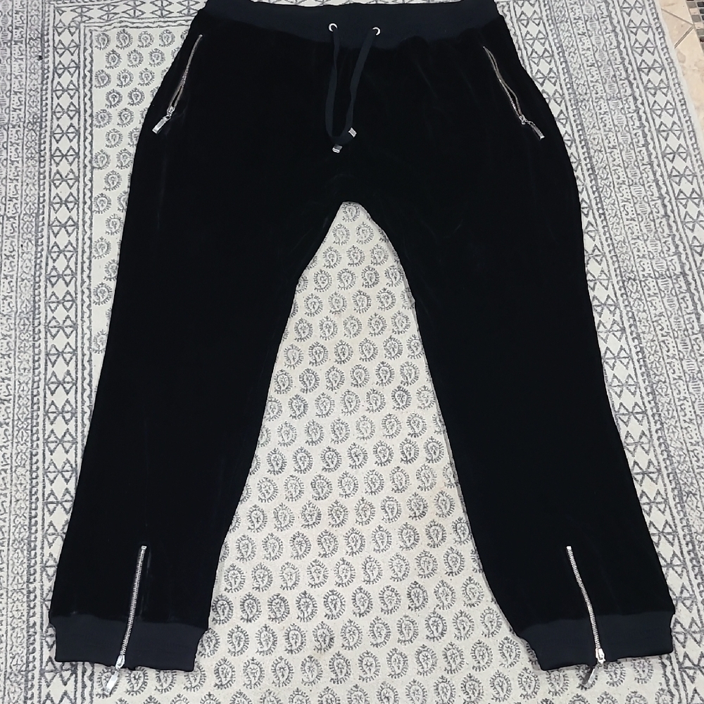 COOGI Black Velour Joggers (Rare) - Picture 10 of 16